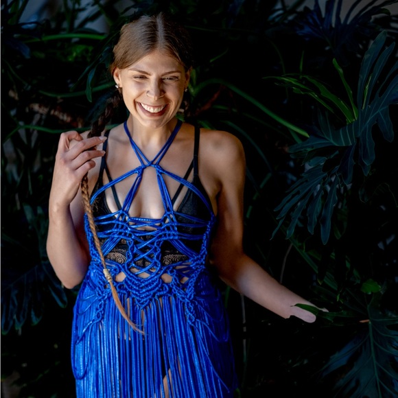 Handmade Macramé Rope Dress - Picture 7 of 15